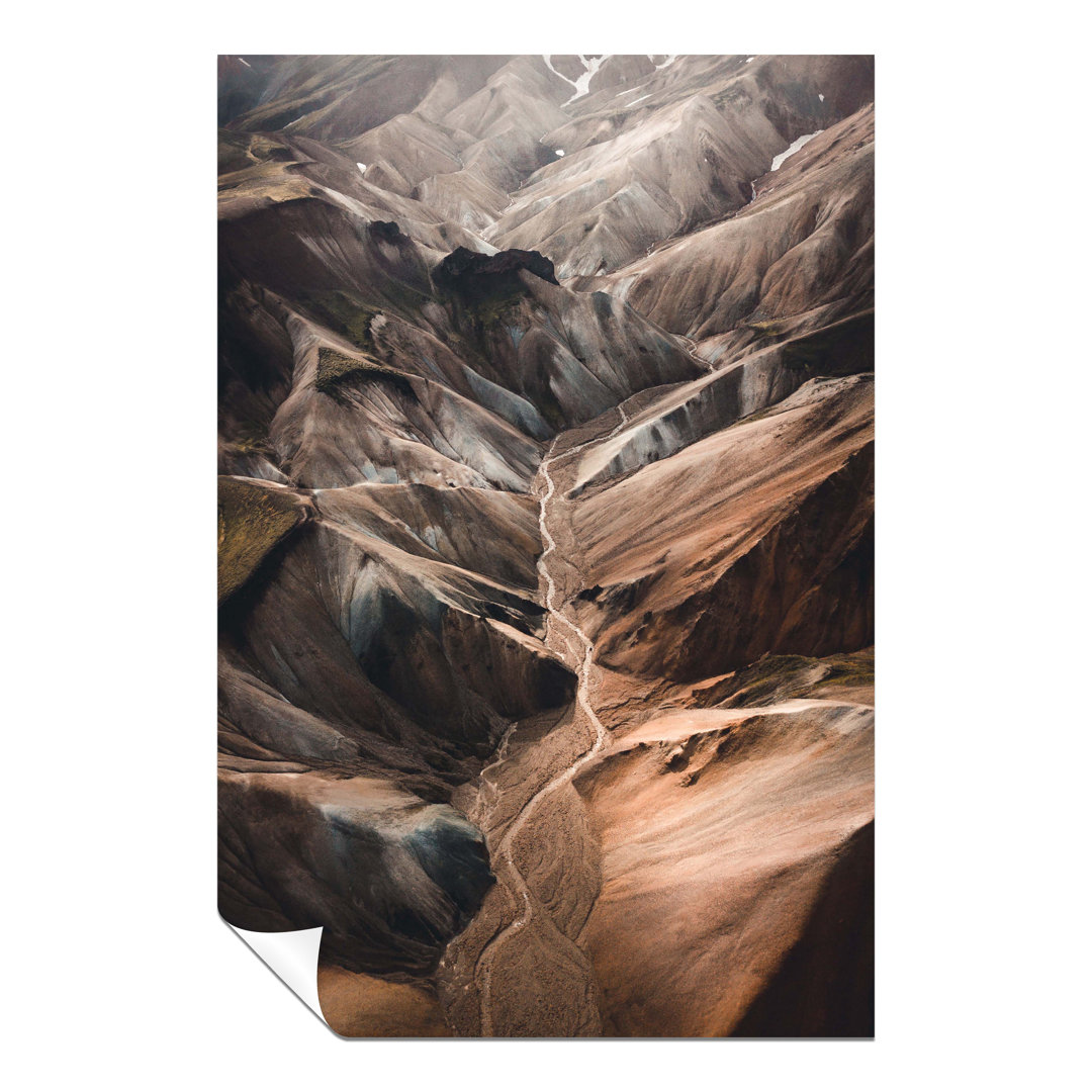Panther Print Fine Art Prints Abstract Brown Volcano Artistic Unframed Poster, Pictures For Home Walls, Bedroom, Living Room & Bathroom Decor
