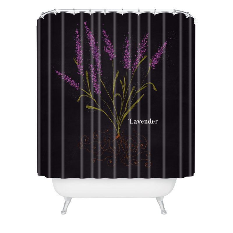 Rideau de douche simple lavande