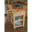 Chariot de cuisine en bois massif avec plateau de boucher et roulettes verrouillables Sydney-32035064