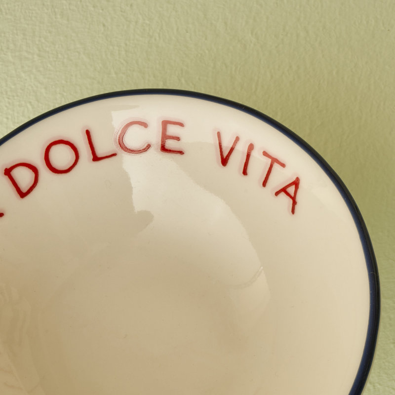 Line Porcelain Appetizer Bowl
