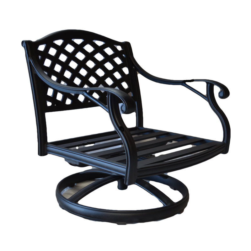 Pooler Swivel Metal Outdoor Lounge Chair