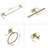 5-Pieces Bathroom Hardware Set Stainless Steel Bathroom Accessories Set Wall Mounted Towel Bar Bathroom Hardware Sets-124541957