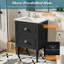 Ensemble de meuble-lavabo avec lavabo en céramique, meuble de rangement moderne avec 2 tiroirs