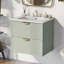 Meuble-lavabo mural moderne de 24 po avec lavabo en céramique Kyree