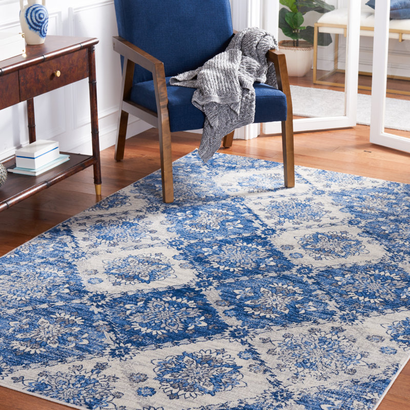Tapis à motif géométrique Danni-Marie, Rectangle 4 pi x 6 pi
