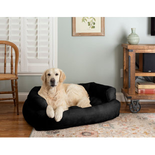 Canapé pour chien de luxe avec traversin en microsuède ultrarembourré Snoozer