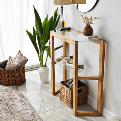 Commode Bellest, chêne moderne, 33,5 po x 33,5 po x 12,2 po | Fabrication 100% bois de pin massif | Design élégant pour les chambres contemporaines | Solution de rangement durable et élégante | Parfait pour organiser les vêtements et les accessoires