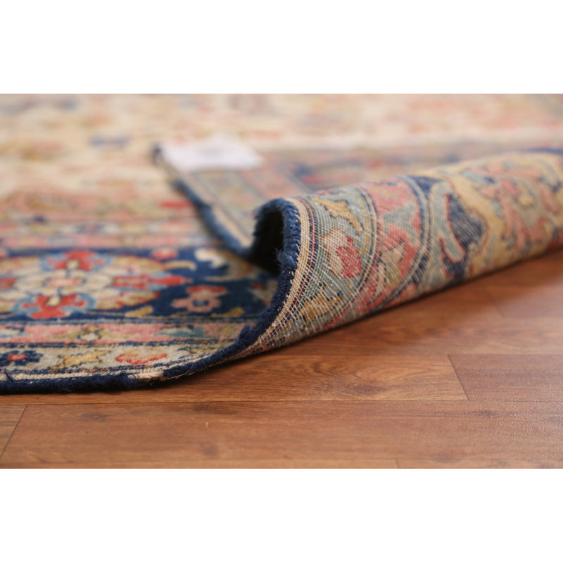 Tapis traditionnel pré-1900 à teinture végétale 10 x 13