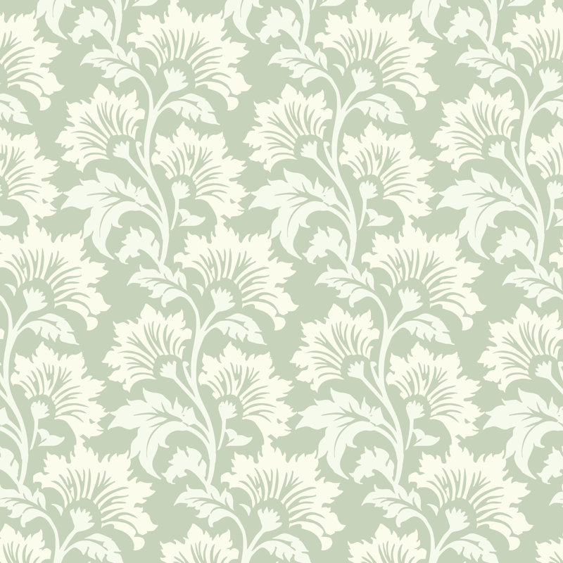 Wildflower - Pale Herb Botanical Wallpaper, Non-Pasted, Pale Herb