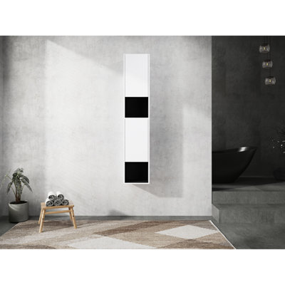 12" Bathroom Cabinet, Wall Mounted, 2 Soft Close Doors, White Contemporary Modern, Mounted Fashionable