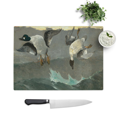 Ducks Right and Left by Winslow Homer Chopping Board