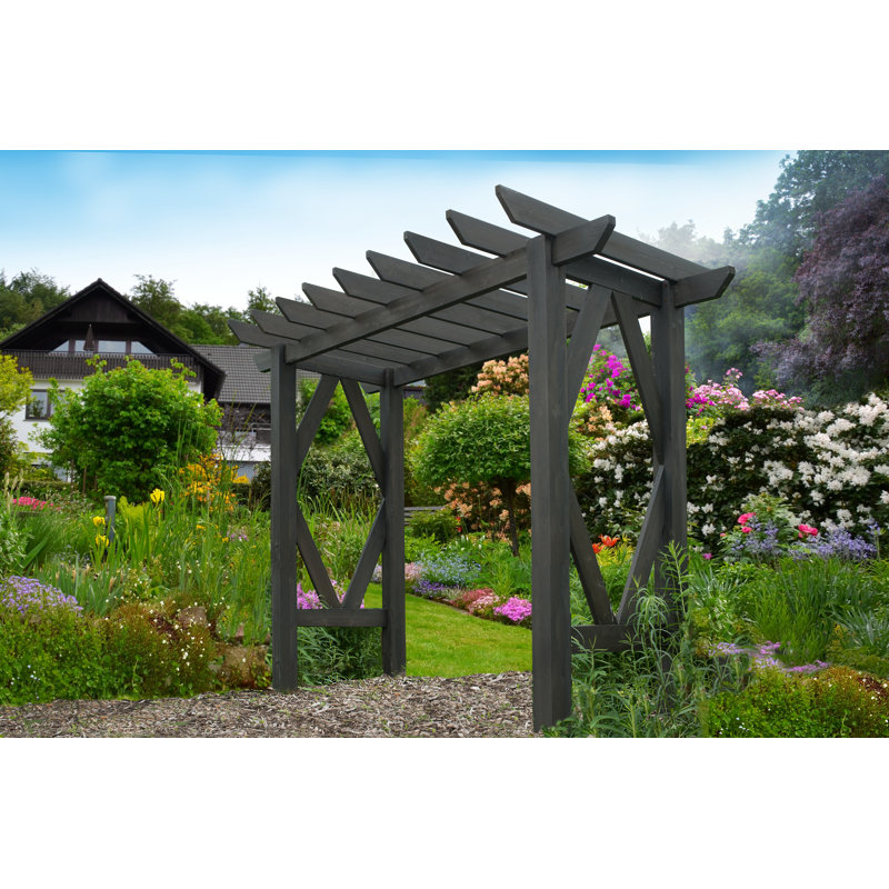 Summerwood Charcoal Black Cedar Garden Arbor