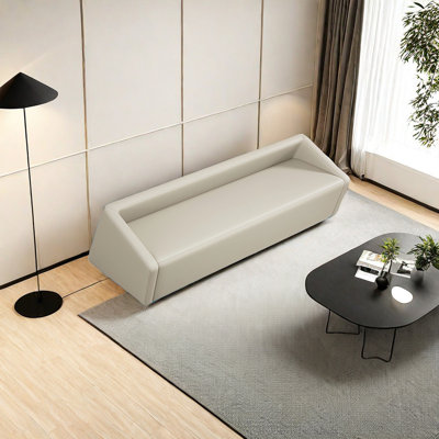 Creamy Minimalist Modern End-of-Bed Bench