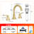 Widespread Bathroom Faucet 3-Hole, 2-Handle Sink Faucet With Pop-Up Drain-125090467