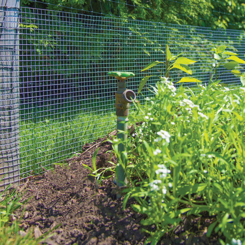 Silver Metal Fencing, 4 ft. H x 100 ft. W