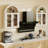 31.5"h Arch Wall Mounted Bathroom Cabinet, Beige-127922683
