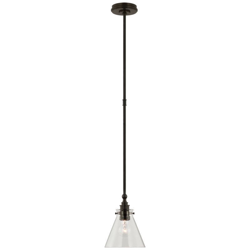 Parkington 1 - Light Pendant, Clear, Bronze