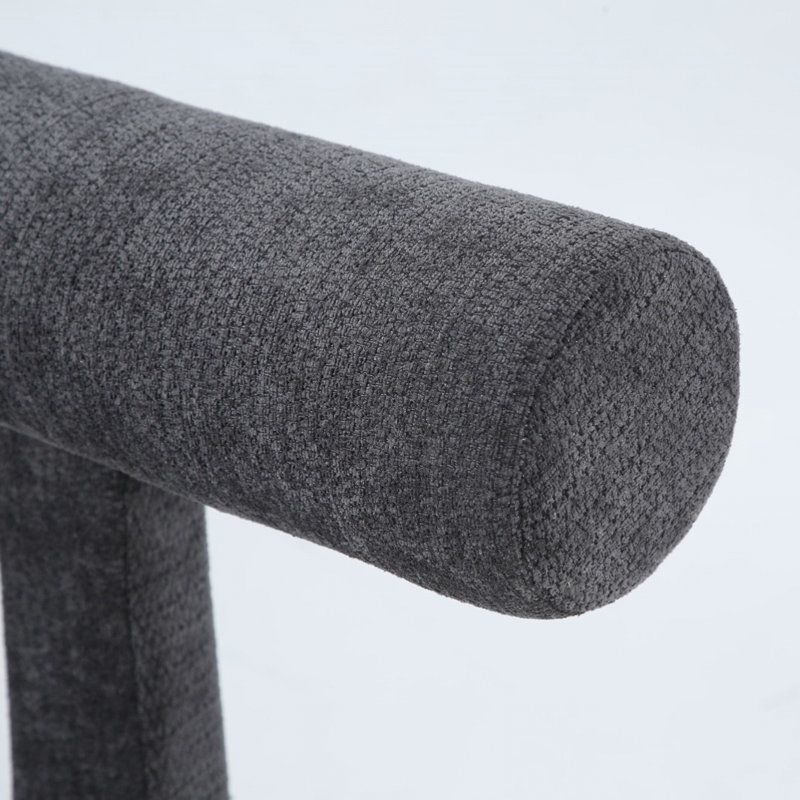 Banc rembourré en chenille l 62 po