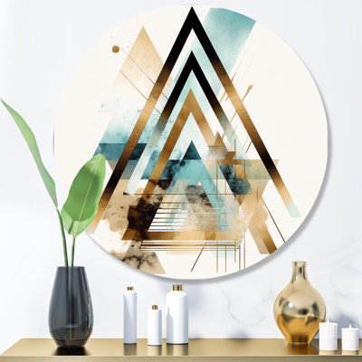 Boho Geometric Wall Art, Triangle Modern Decor - Triangle Boho I
