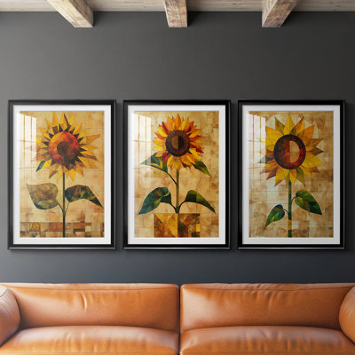 FLORAL Series CDL XXXV - Impression sur mesure avec cadre de qualité supérieure mat - 3 pièces