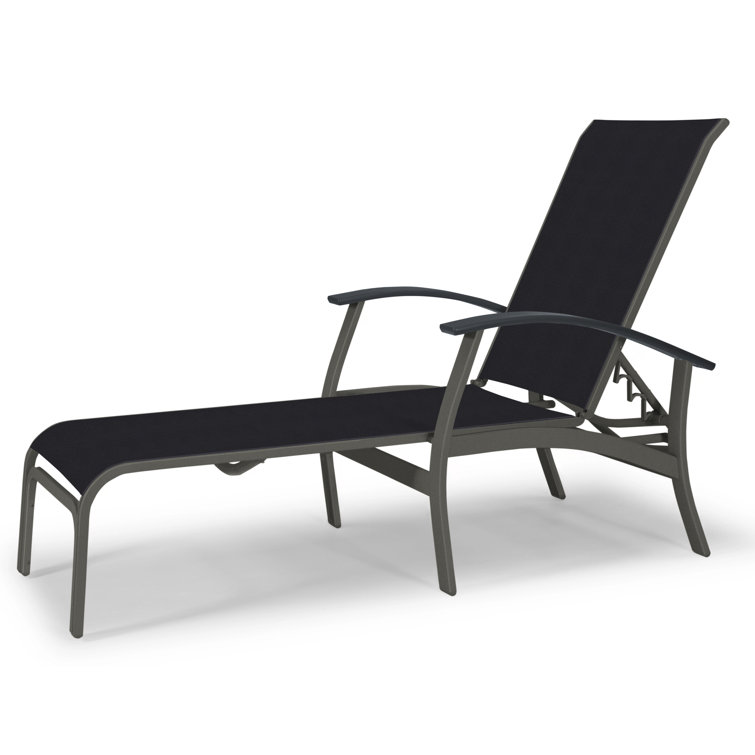 Askar Outdoor Rust-Resistant Metal Chaise Lounge