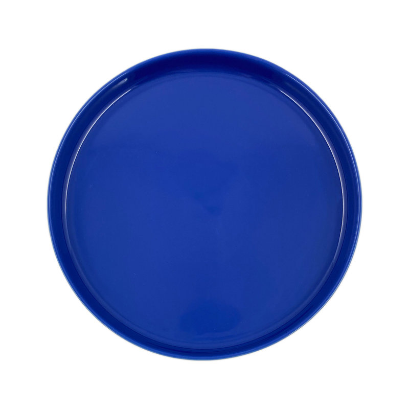 Assiette plate en grès Canvas Home, Bleu