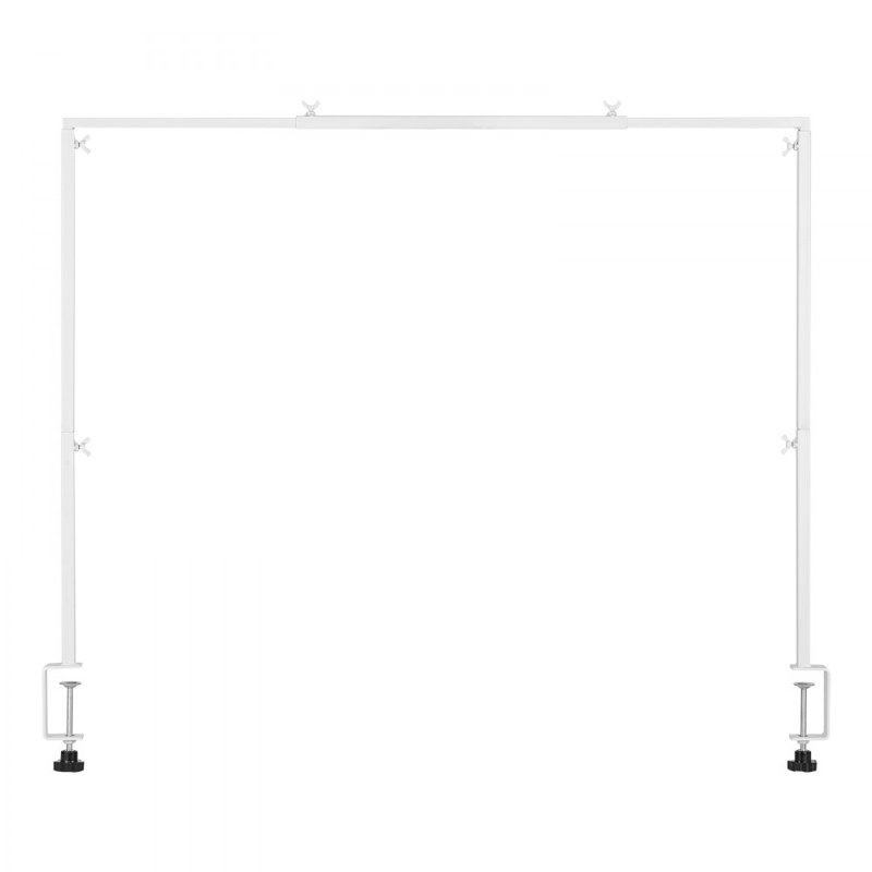 Support pour dessus de table avec pinces 28-98 po, Blanc