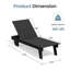 Chaise longue Plantation à larges lattes en PEHD-134042845