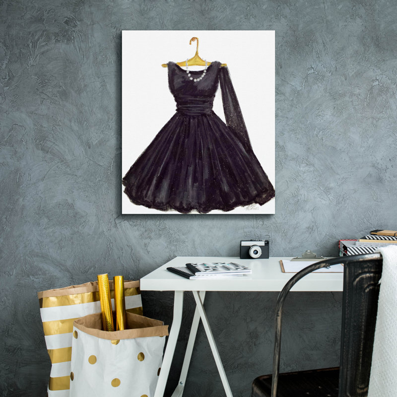 Toile épique Graffiti «Black Dress Thread» par Janie McGee, 20 po x 24 po, H 24 po x l 20 po