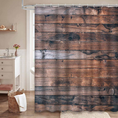 Wood Barn Rustic Old Floor Wall Real Aged Door Panel Backdrop Interior Timber with 12 Hooks