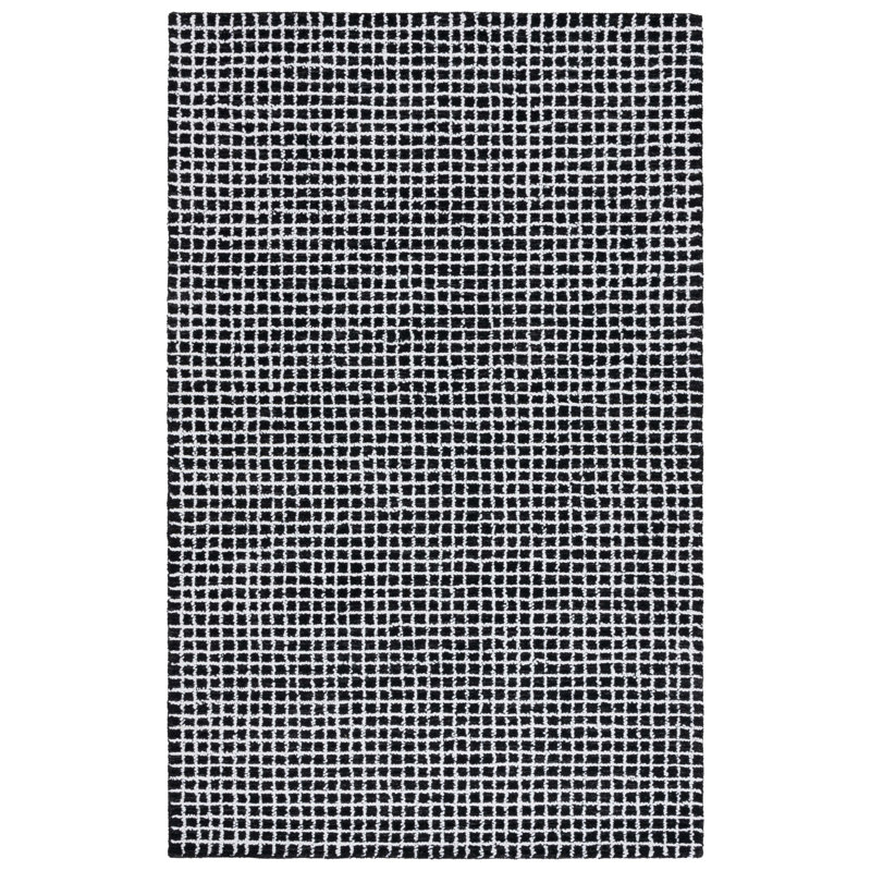 Tapis abstrait abstrait touffeté à la main Performance, Rectangle 9 pi x 12 pi