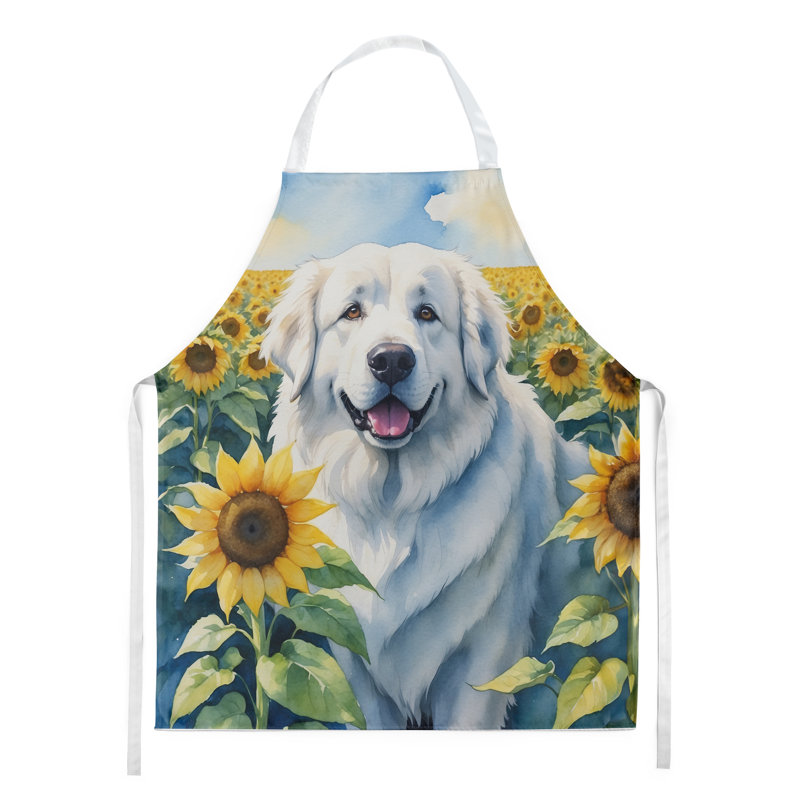 Tablier des Grandes Tournesols en tournesols
