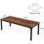 Table de salle à manger rectangulaire 78 po 78 po-1422630703
