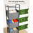 3 Section Laundry Sorter With Removable Bags, 120L Rolling Vertical Laundry Hamper, Stackable Laundry Baskets Organizer For Bathroom, Apartment, Dorm