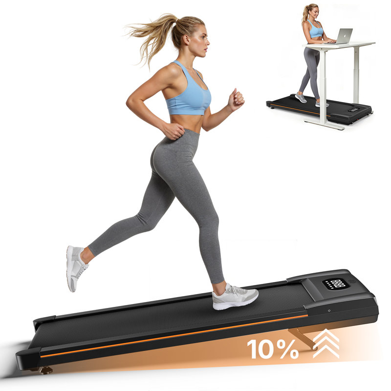 MERACH Walking Pad with 10% Auto Incline, 350 LBS Capacity and Bluetooth Speaker