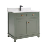 36" Solid Wood Sink Vanity With 1' Artificial Stone Top