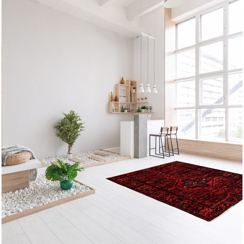 Tapis rouge Andelz 4 pi 7 po x 6 pi 5 po