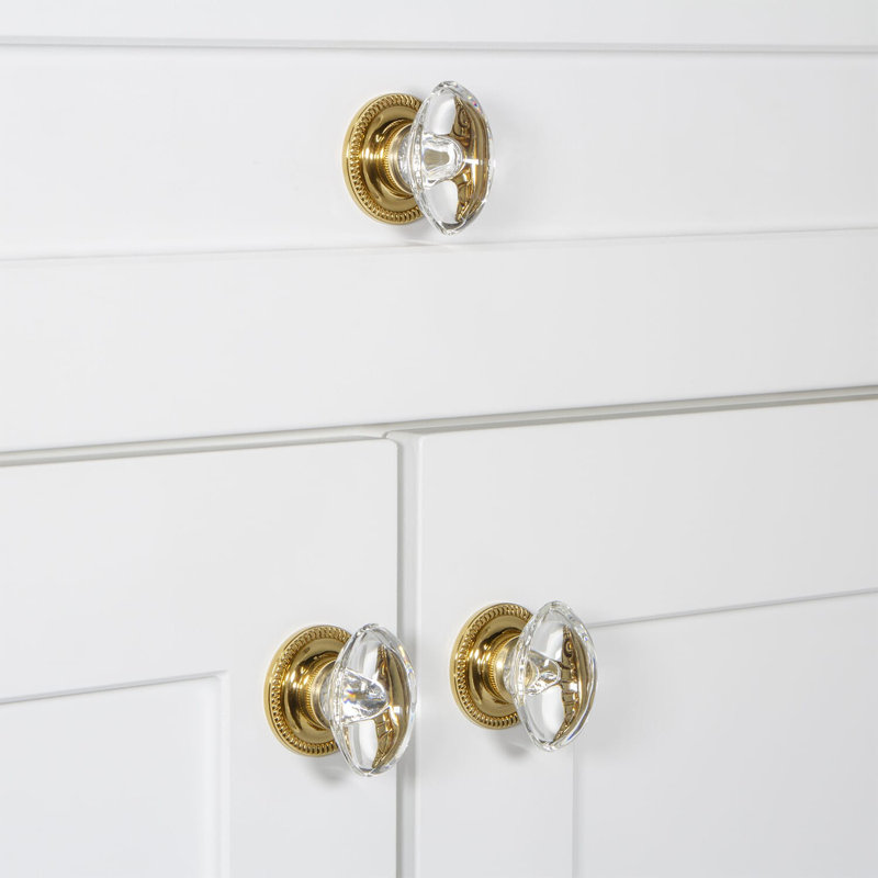 Bouton d'armoire Provence, Laiton éternel