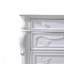 Ventra Tall Dresser Chest, Classic White Solid Wood, 52 Inch 5 Drawers