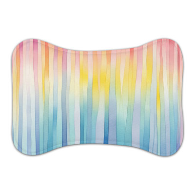 Tapis d'alimentation en forme d'os Rainbow Blends - 1 pièce