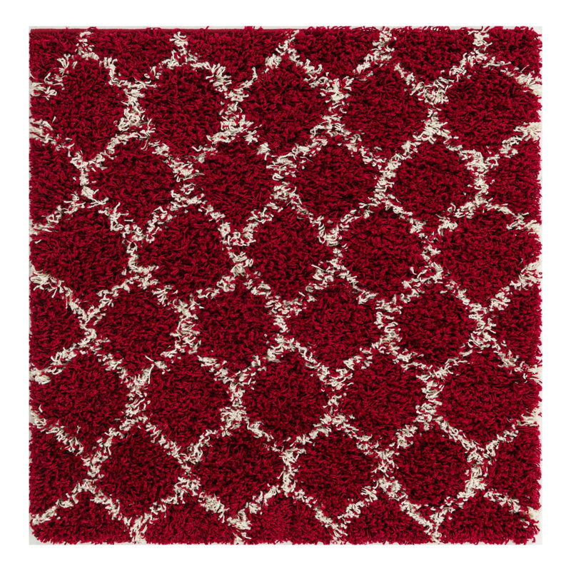 Geometric Indoor Rug, Square 3'3"
