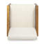 Chaise de patio avec coussins Irnerio