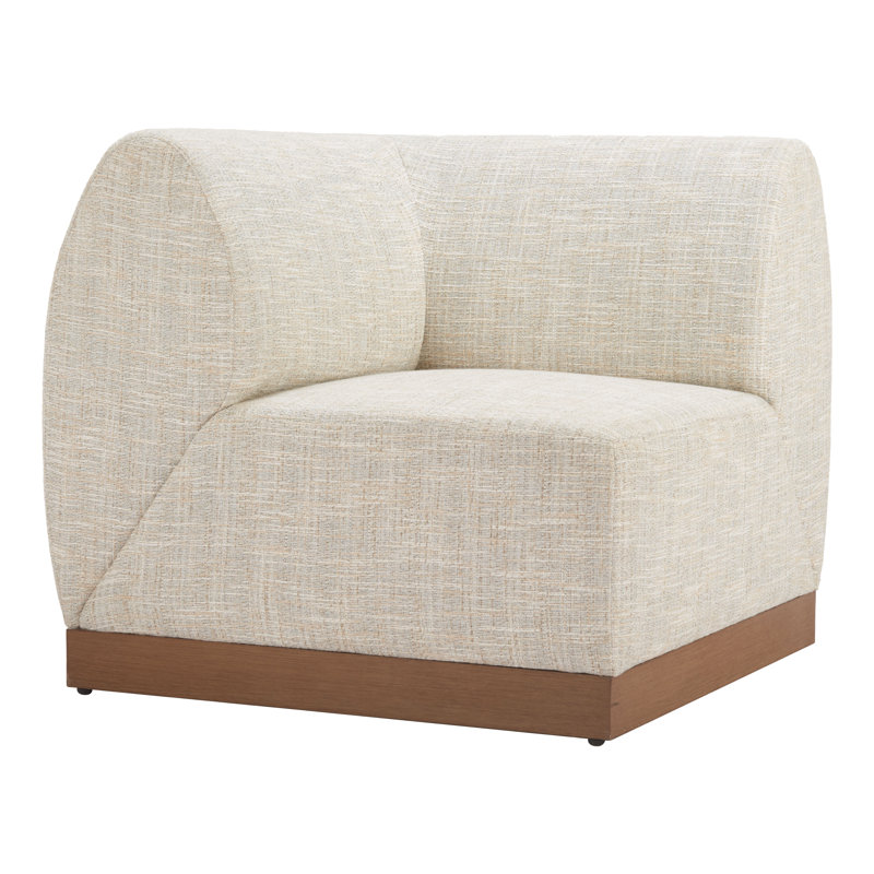Chaise de coin moderne pour terrasse en aluminium thermolaqué