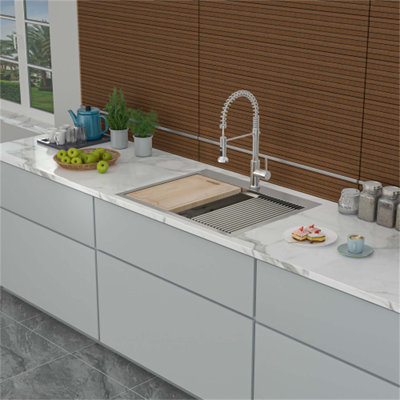 25'' L Drop-In Single Bowl Stainless Steel Kitchen Sink