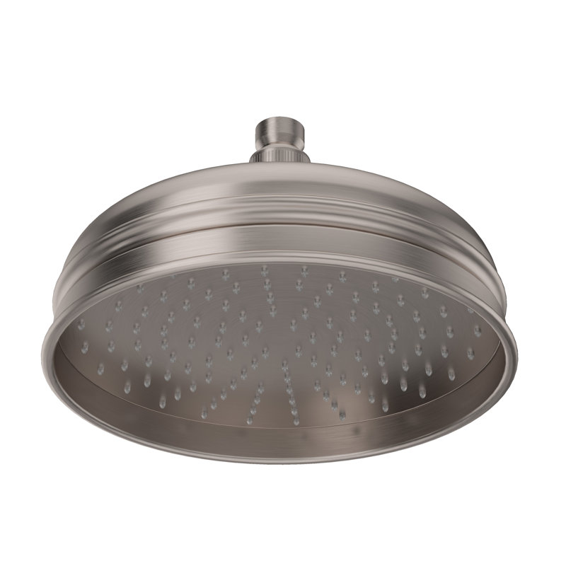 Bordano Raincan Shower Head, Satin Nickel