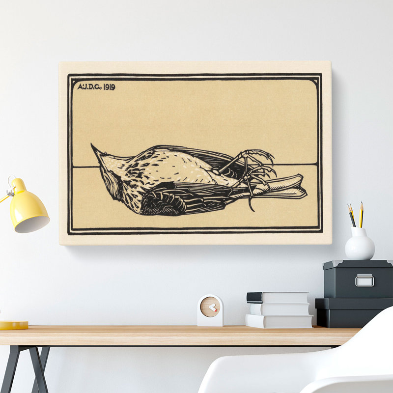 Dead Bird by Julie De Graag - Wrapped Canvas, 35cm H x 50cm W x 3cm D