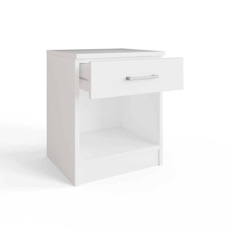 Bailey 35cm W Manufactured Wood Bedside Table