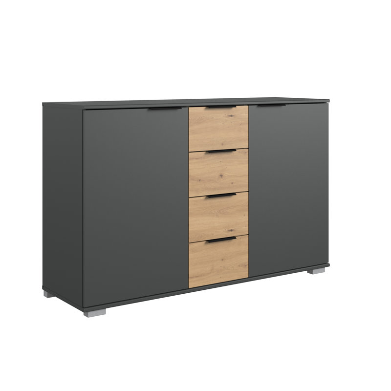 Allysen 130cm Sideboard, Artisan Oak/Graphite