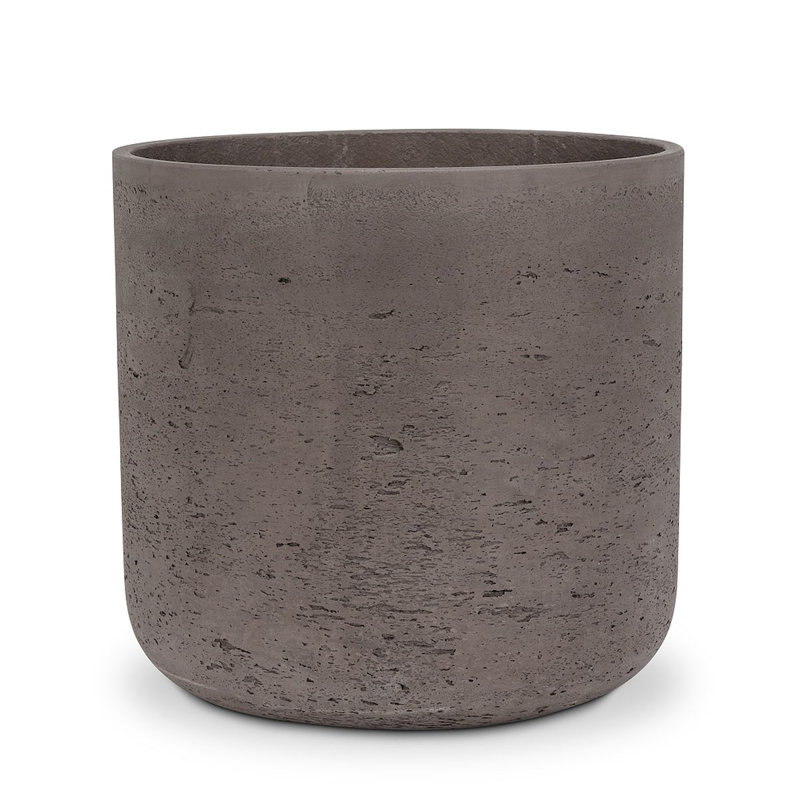Pot à fleurs Corniche, Marron, H 12,5 po x l 12,5 po x P 11 po