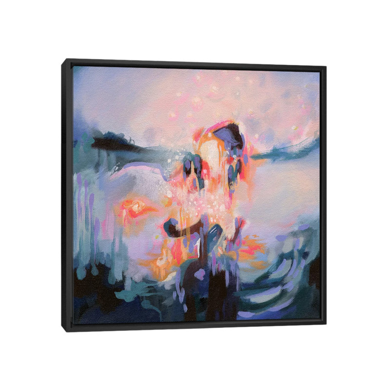 « spark » par stéphanie corfee, impression sur toile, H 26 po x l 26 po x P 1,5 po, Toile avec cadre noir, Pas de tapis